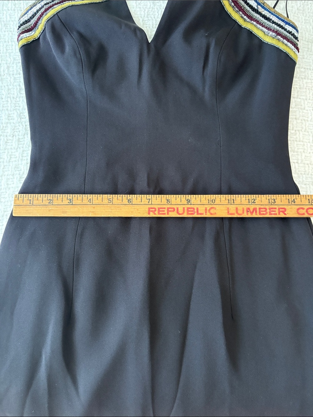 ESCADA Dress Formal Gown Black Sequin Stripe Trim Twist Halter Neck SZ 34/4 - Picture 14 of 16